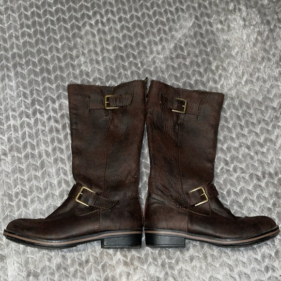 American Eagle Outfitters (AEO) Buckle Boots.  Size 7.5.  Vegan. - Picture 1 of 8